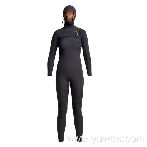 Women's 5/4mm Front Zip Hooded Full Wetsuit